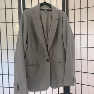 Old Navy 1-button blazer, light gray wool blend, XL